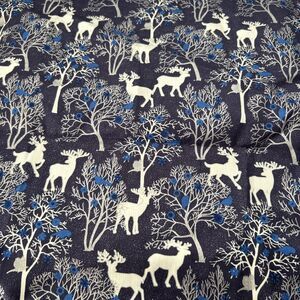 Wonders of Winter Cotton Quilting Fabric Laurie Godin Northcott Deer Nature